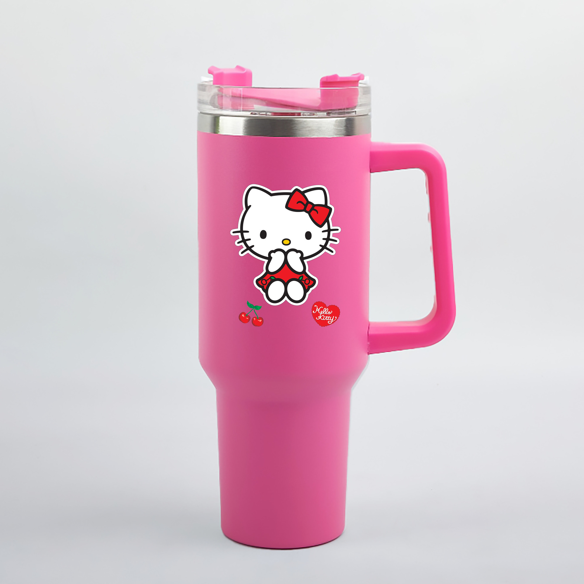 （画像用） Hello Kitty ハローキティ 1200mL車用タンブラー（カラープリント）